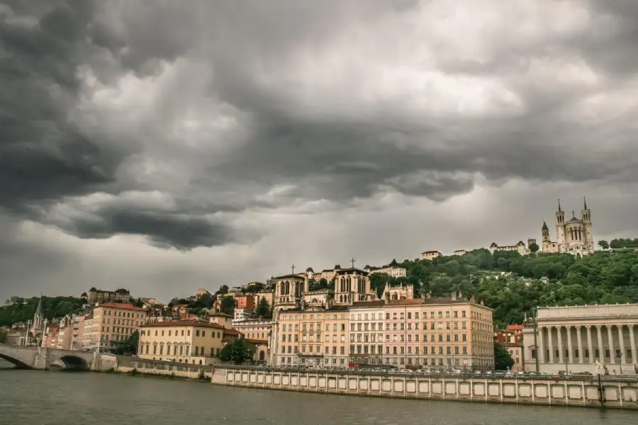 Lyon quand il pleut